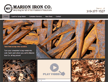 Tablet Screenshot of marioniron.com